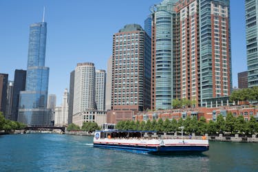 Crociera architettonica sul fiume Chicago dal Navy Pier